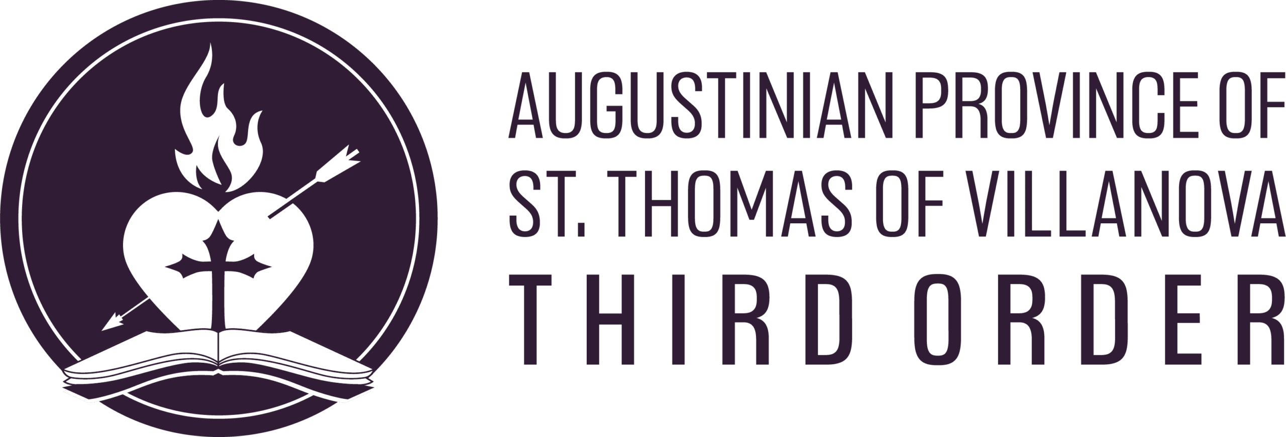 Augustinian Province of St. Thomas of Villanova Lay Fraternity Horizontal Logo